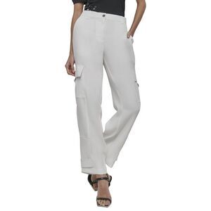 Dkny Womens  Satin Cargo Pant